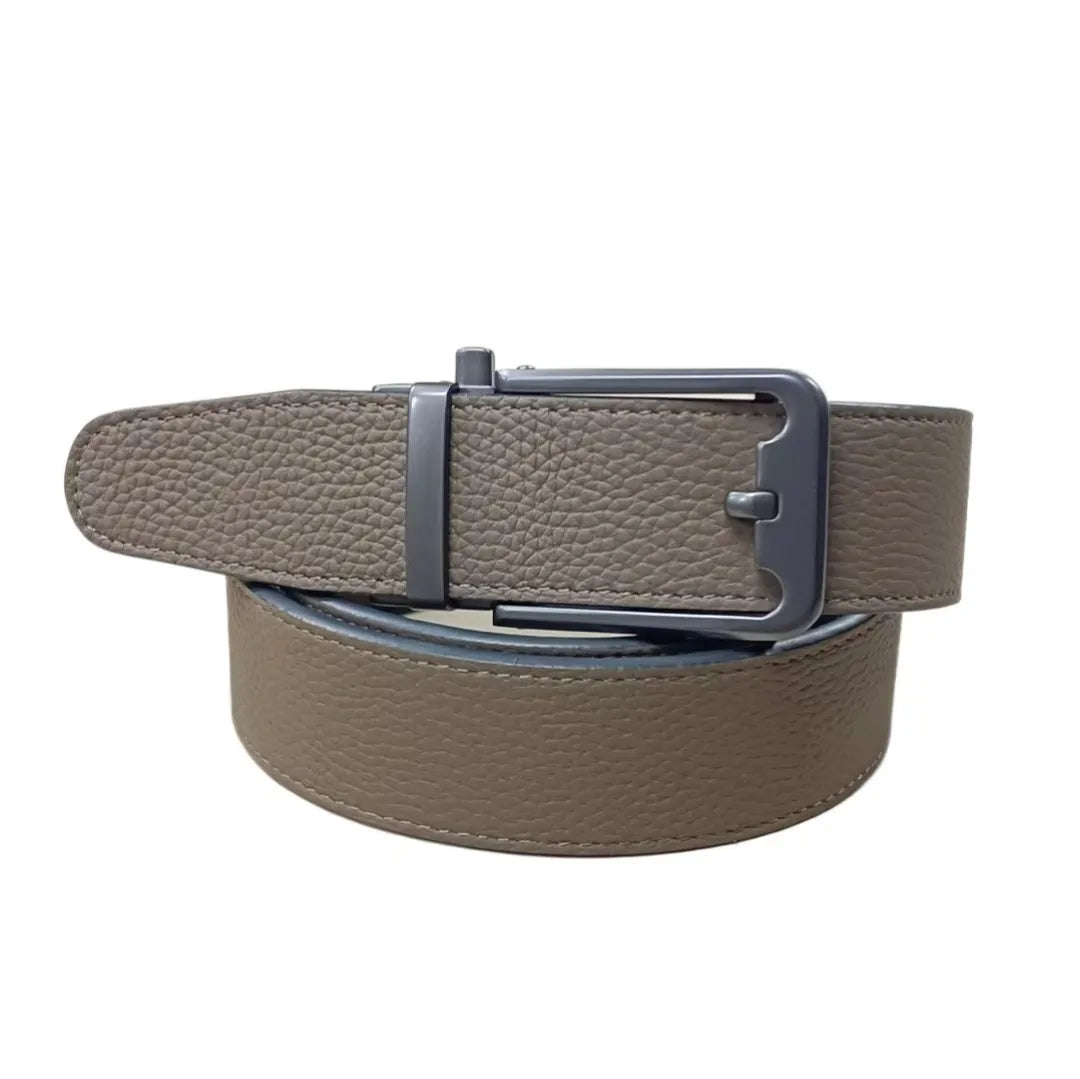 Factory Wholesale Automatic Buckle  Belt Customizable logo Men's Cowhide Leather Belt Business Casual Men's Genuine Leather Belt