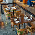 2022 Modern Wooden Set Tables and Chairs Restaurant Furniture