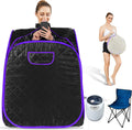 2023 New Arrival Black Wet Steam Sauna Tent 2.2 Liters 1000W Power Home Body Healthy Room US Plug Acrylic Material-Wholesale
