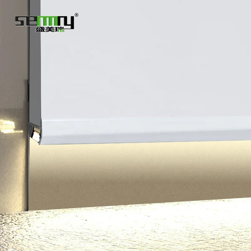 Aluminum Wall Panel Skirting Board Edge Trim Profile LED Aluminum Skirting Board