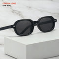 Custom Logo High-End Full Rim Small Frame Oval Unisex Sunglasses Retro Fashionable European American Style UV400 Comfortable