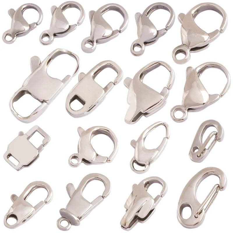 Classics Lobster Clasp316 Stainless Steel BasedNot Easy to Tarnish Beading Bracelet Necklace Jewelry Component L57
