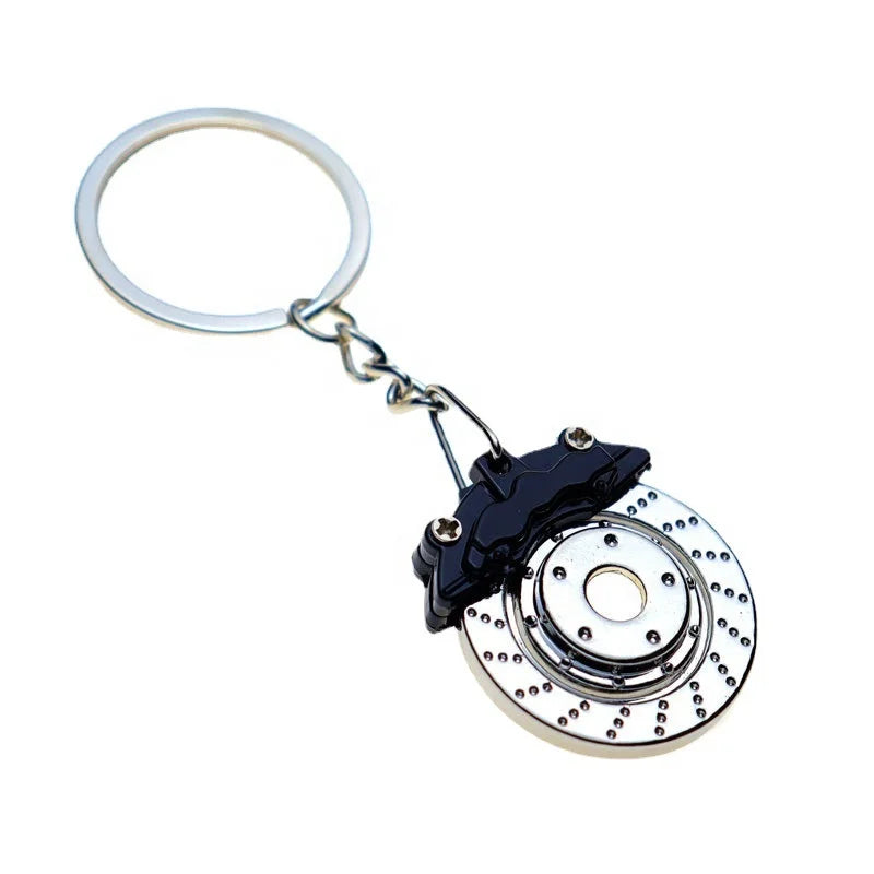 Wholesale Custom Metal Rotatable Brake Pad Keychain