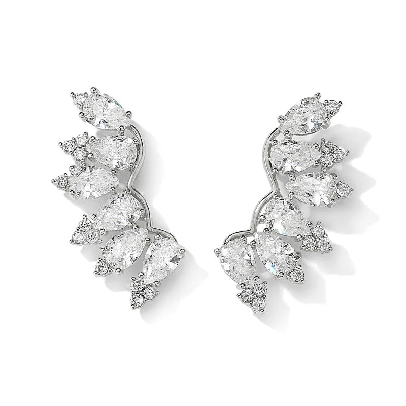 New Style Personalized Versatile Wing Korean Earring Stud Fine Statement Fashion Jewelry Earrings Women 2022