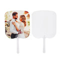 Double Sided Custom Printed Advertising Plastic Fan Sublimation Blank Personalized Hand Fans