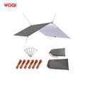 WOQI  Quick Dry Waterproof Manufacturers Camping Ultralight Hammock Rain Fly Tent Tarp Sun Shelter