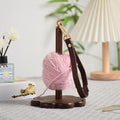 High Quality Portable Square Walnut Wood Wrist Yarn Holder Sewing Kit with Adjustable Wrist Strap-Durable Eco-Friendly