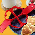 Hot Sale Nonstick Pancake Maker Mold Silicone Egg Cooker Fried Omelet Moulds Egg Pancake Ring for Kitchen Baking