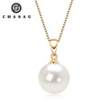Fashion Jewelry Necklaces Real Pearl Necklace 9-10mm White Fresh Water Natural Freshwater Pearl Pendant Necklace
