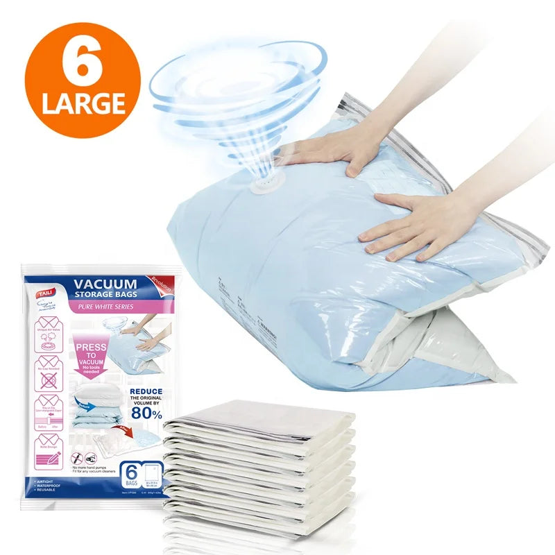 Factory Direct Cheap Reusable Space Saver Sealer Travel Bag Closet Storage Jumbo Vacuum Storage Bags for Clothes