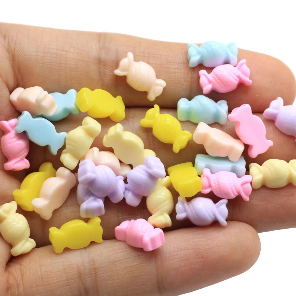 Cute Candy Resin Charm Flatback Sweet for Nail Art DIY Crafts Accessories