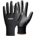 Custom Logo Waterproof Anti-slip Nitrile Coated Safety Work Gloves for Men Ideal for Construction Use