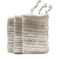 C020 Custom Bathroom 10*13cm Natural Hemp Sisal Soap Bag Mesh Soap Scrubber Bag Eco Friendly Mini Bag for Soaps