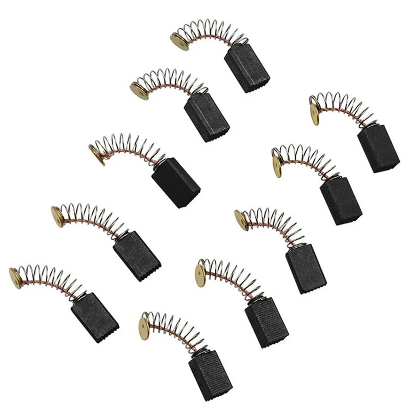 2pcs Carbon Brush Electric Grinder Electric Hammer Angle Grinder Carbon Brush Set Replacement Parts for Motors Rotary Power Tool