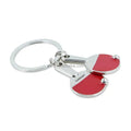 Custom Pair Table Tennis Keychains Ping Pong Racket Keyring Wholesale