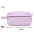 Stock 6 Colours Plain Clutch Women Travel Cosmetic Pouch Beauty Storage Cases Corduroy Makeup Bag
