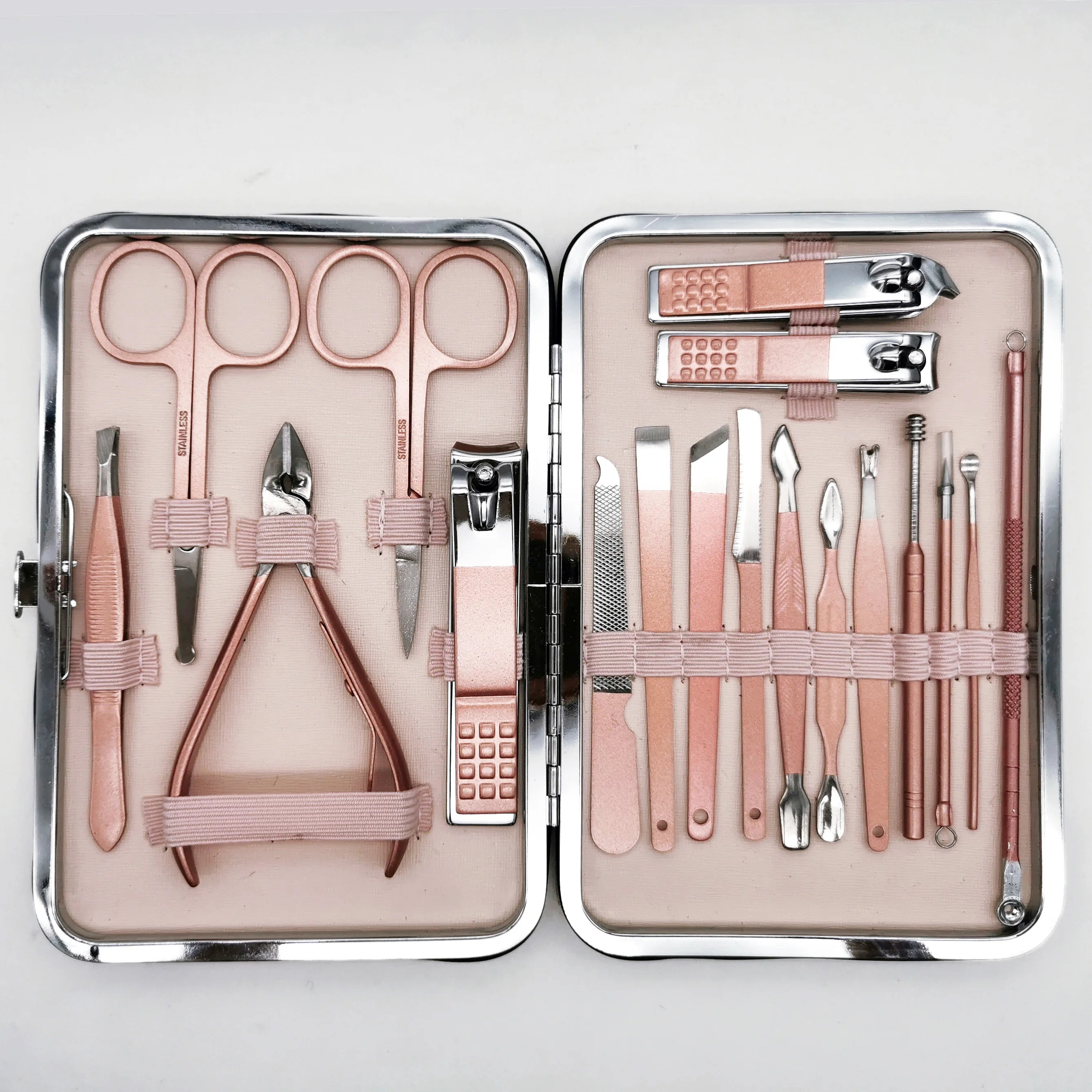 18pcs Wholesale Top Quality Women Man Nail Beauty Tools Travel Manicure Set