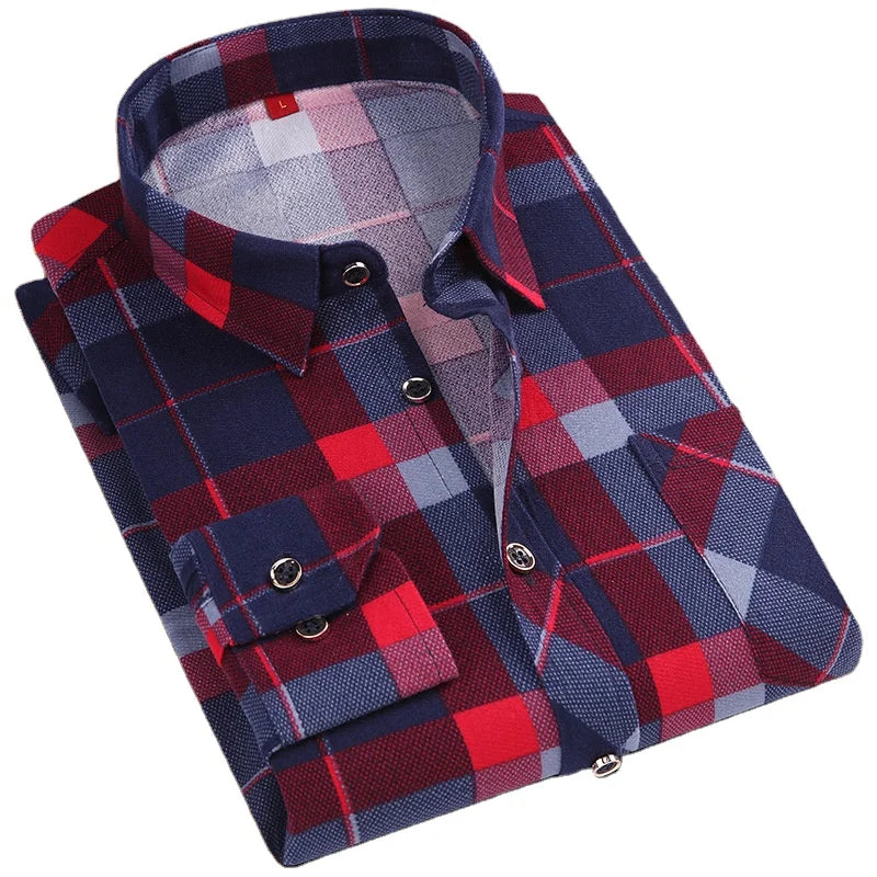 Drop Shipping Men's Long Sleeve Business Plus Size Shirt