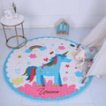 Cartoon Printed Round Kids Toys Carpet Babies Play Mat Cotton Developing Mat Rug Puzzle Play Mat Storage Bag Toys