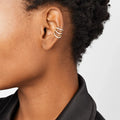 Wholesale Without Piercing Earrings Jewelry C Ear Clip No Ear Hole Multilayers Gold Plated Diamond Hoops Earrings
