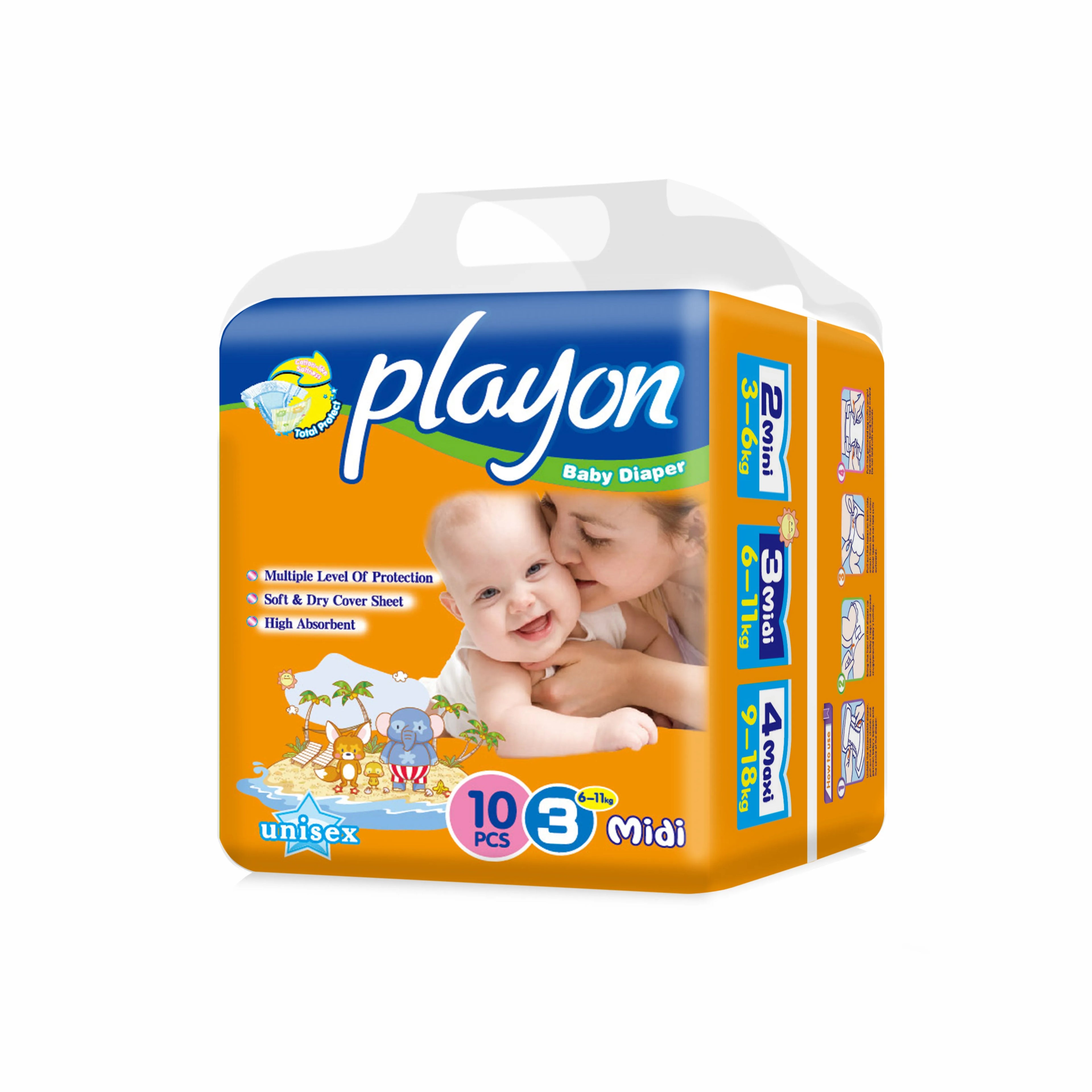 Hot Selling Disposable Cotton Baby Diaper for South Africa