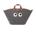 Customizable Logo Large Capacity Tote Basket Handles Eco-Friendly Felt for Ladies Hot Sale Multipurpose Storage Bags for Beach