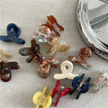 Wholesale New Korean Cute 3cm Small Mini Hair Clip Candy Color Acetate Cross Claw Clips for Girls Hair Accessories