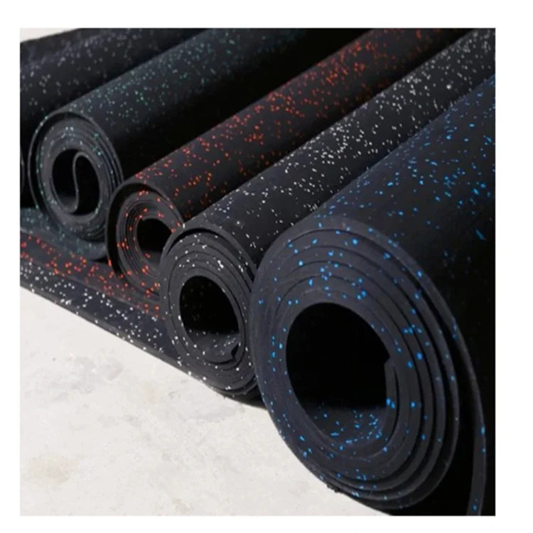 Non Toxic Anti Slip High Density SBR+EPDM Sport Rubber Flooring Roll Crossfit Gym Rubber Flooring Mat Roll CE Certified