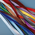 Solid Colored 1.25 cm High Tenacity Polyester Satin Piping Insertion Cord Flange Bias Binding Tape for Clothing and Bags