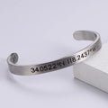 BM Customized Stainless Steel Bangle Hypoallergenic Waterproof with Gold Plating Personalized Name and Logo for Gift