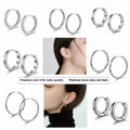 Non-Fading Fashion Hot-Selling 316L Stainless Steel Earrings Piercing Hoops Elegant Temperament Trendy Jewelry Accessories