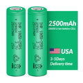 A Grade Inr18650 25r 2500mah 3.7v Power Tool 2500 Rechargeable Battery for Golf Carts MegaBDM