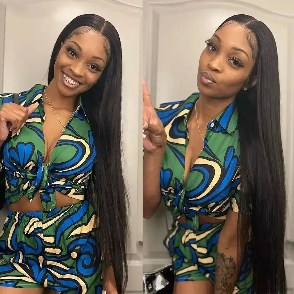 Ready to Ship Cheap Virgin Brazilian Hair Wigs Glueless Wigs Human Hair Lace Front Silky Straight Wave Human Wigs