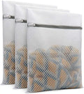3pcs Durable 12x16 Inches Honeycomb Mesh Laundry Bags for  Eco-Friendly and Detergent Safe 3 Medium Size