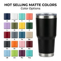 Eco-friendly Coffee Cup Double Wall Insulated Stainless Steel Glasses Travel Coffee Mug With Straw 30oz Tumbler with Lids
