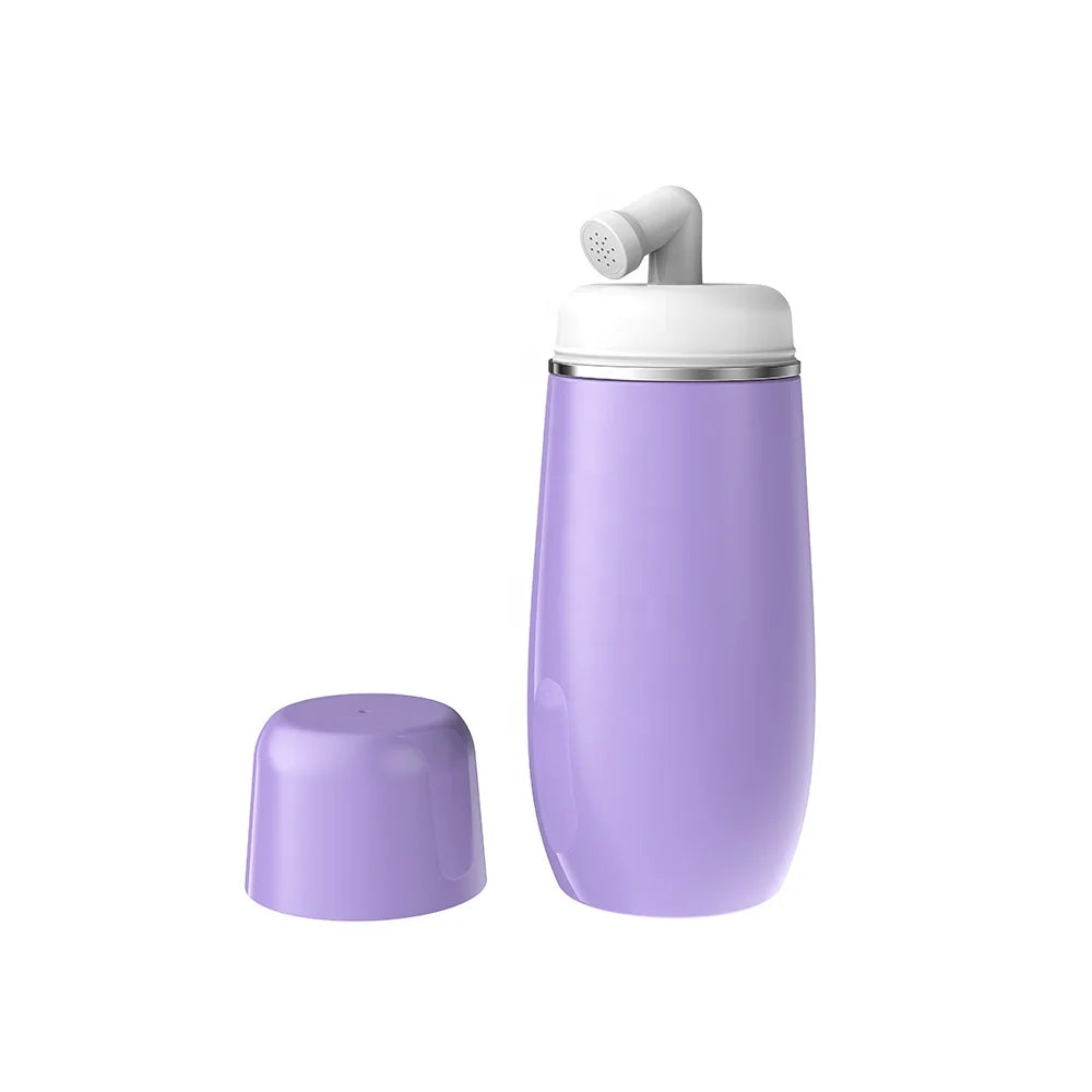 foldable douche portable bidet 2025 New Design Portable 400ML Collapsible Travel Shattaf Bidet Upside Wall Mounted Peri Bottle for Outdoor Postpartum Care