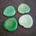 Diy Customized Chakra Reiki Crystal Engraved Green Aventurine Worry Stone