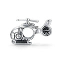 925 Sterling Silver Vintage Helicopter Charm Bead Elegant DIY Bracelet & Necklace Charms for Women Jewelry Making SCC1699