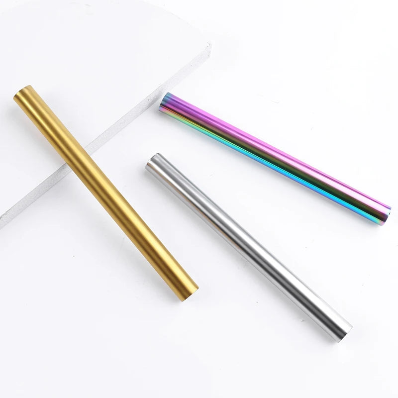 New Stainless Steel Nail Magnet Cat Eye Effect Double-Ended Round Shape Silver/Gold/Rainbow Colors Reusable Nail Salon Art Tools