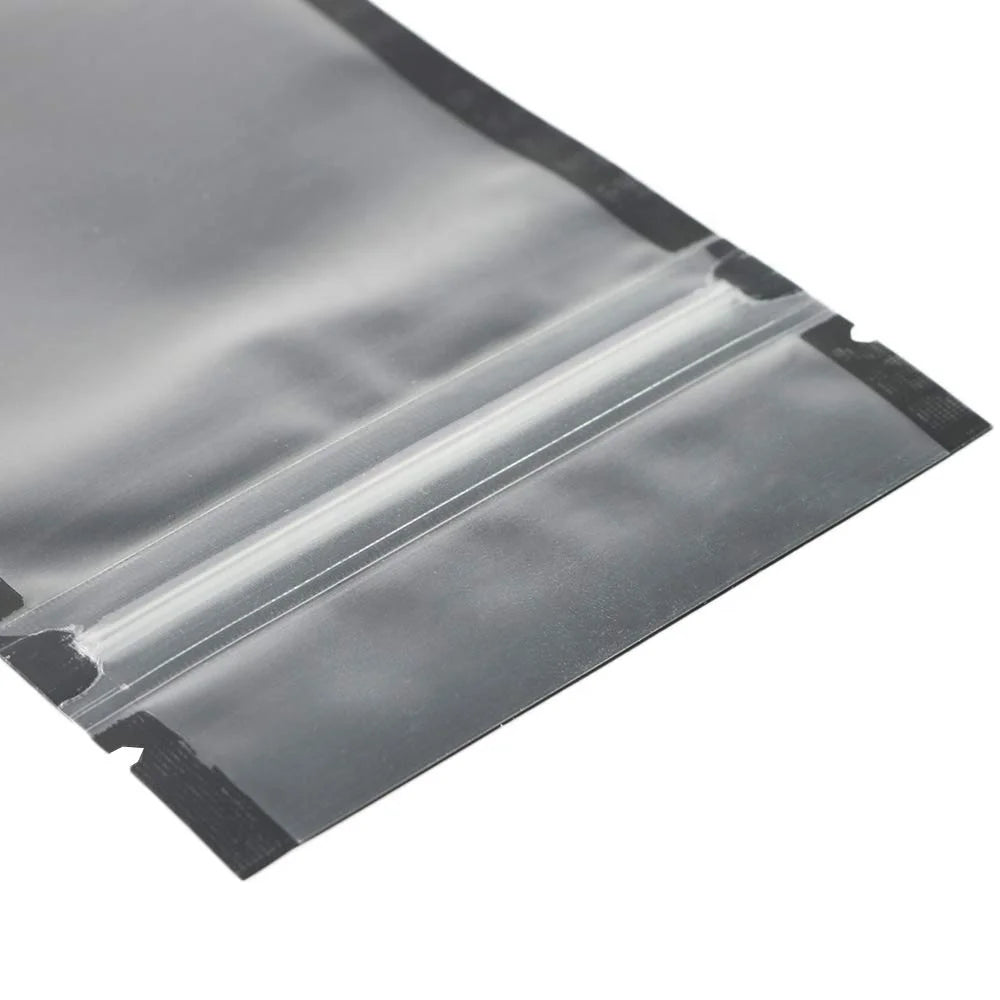 China Factory Customized Printed Logo Reusable Clear Window Flat Food Bags Kraft Pouch for Tea Coffee Packaging Zipper Handle