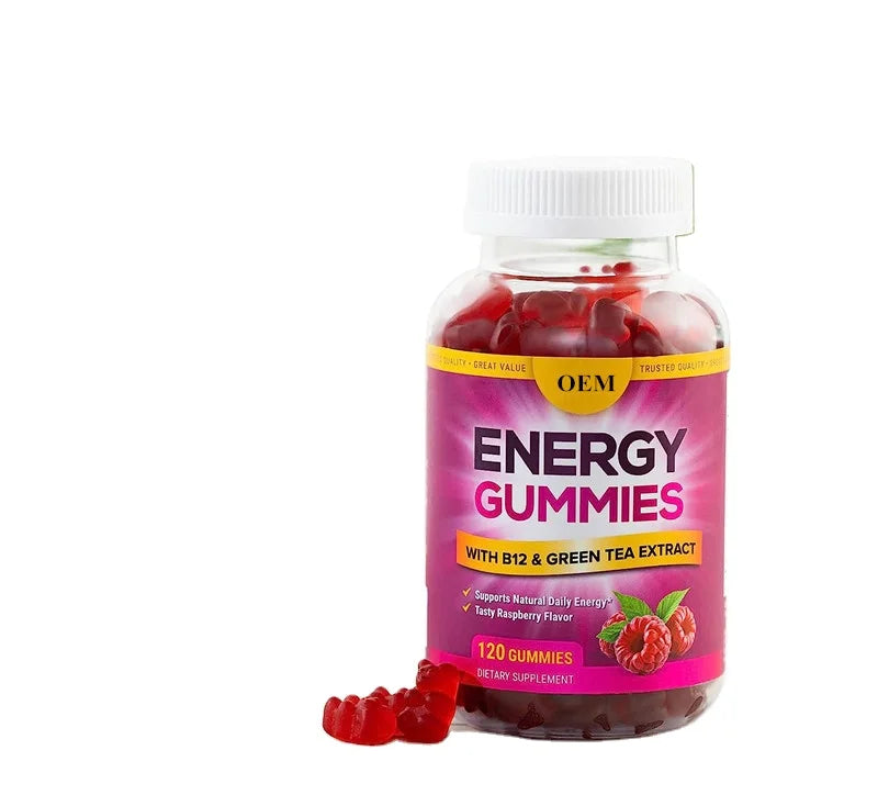 OEM/ODM/OBM Muscle Building Energy Gummies Providing Energy Pre-Workout Energy Gummies for Providing Energy Sports Supplements