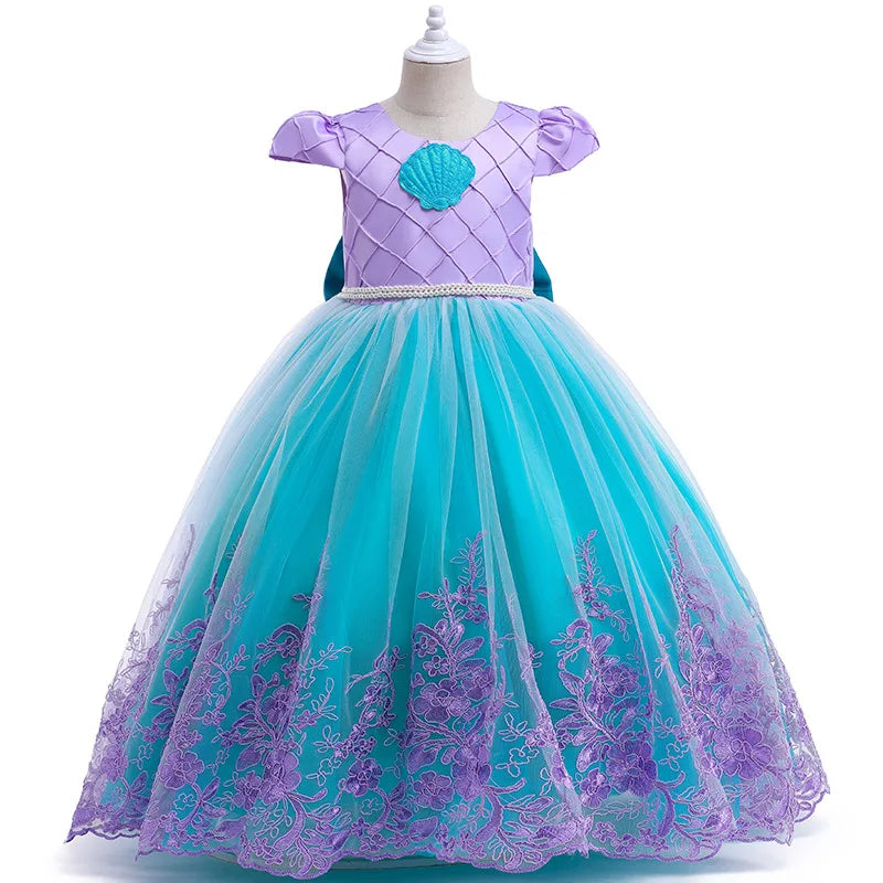Fashion Kids Clothes Birthday Princess Dress Party Children Girls Role Play Party Prom Gown Cosplay Costumes