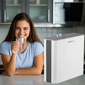 Portable Manual-Powered 3-Stage Ultrafiltration Under-Sink Water Purifier 100L/h Flow Lightweight Energy-Saving Purified Water