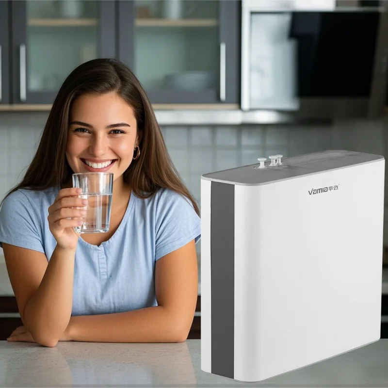 Portable Manual-Powered 3-Stage Ultrafiltration Under-Sink Water Purifier 100L/h Flow Lightweight Energy-Saving Purified Water