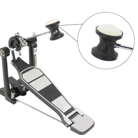 HEBIKUO Bass Drum Pedal Iron Cobra Drum Pedal Drum Pad with Pedal Stand