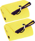 Wholesale Custom Logo Embroidery Printed White Recycled Microfiber Waffle Weave Golf Sports Towels with Jacquard Technique