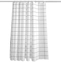 Customized Modern Black White Thick Checks Eco-Friendly Waterproof Mildew-Proof Partition Curtain PEVA Shower Curtain for Free