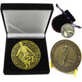 Custom Commemorative Coin Maker Antique Gold Plated Souvenir 3D Die Cast Design Hollow Challenge Coin Ancient Coins