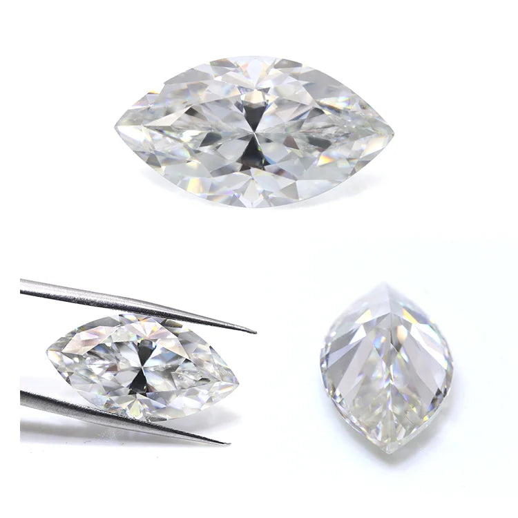 Hotsale Loose Moissanite Funny Marquise Cut VVS D / EF Color White Moissanite Diamond with GRA Certificate
