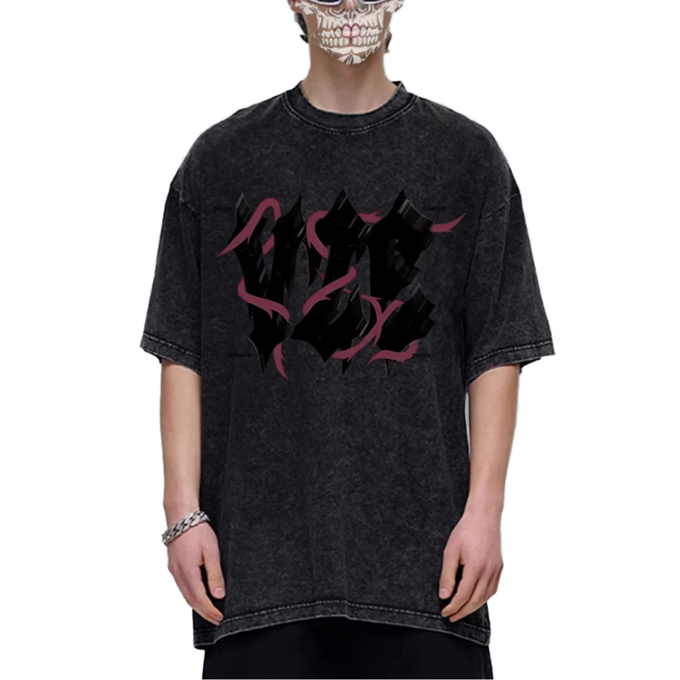 Lost Intricacy Latest Best-selling Fashionable Casual Character Print 100% Cotton 300 Grams Nonwoven Short Sleeve T-shirt